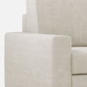 Moderne elegante 3-zits stoffen bank 208cm Sakar 180 