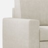 Moderne elegante 3-zits stoffen bank 208cm Sakar 180 