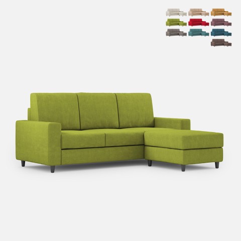 3-zitsbank woonkamer 208cm met poef in stof Sakar 180P Aanbieding