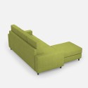 3-zitsbank woonkamer 208cm met poef in stof Sakar 180P 