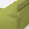 3-zitsbank woonkamer 208cm met poef in stof Sakar 180P 