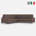 Moderne hoekbank 5-zits 246x246cm in stof Sakar 14AG 