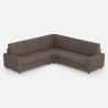 Moderne hoekbank 5-zits 246x246cm in stof Sakar 14AG 