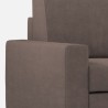Moderne hoekbank 5-zits 246x246cm in stof Sakar 14AG 