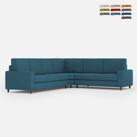 Grote hoekbank in stof, 6 zitplaatsen, 286x246cm, modern Sakar 18AG Aanbieding