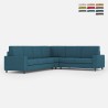 Grote hoekbank in stof, 6 zitplaatsen, 286x246cm, modern Sakar 18AG Aanbieding
