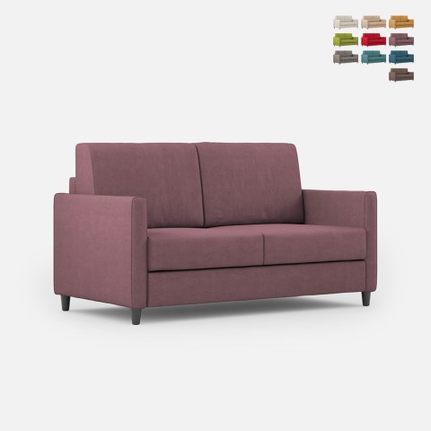 Moderne 2-zitsbank in stof 158cm design Karay 140 Aanbieding