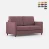 Moderne 2-zitsbank in stof 158cm design Karay 140 Aanbieding