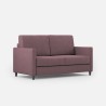 Moderne 2-zitsbank in stof 158cm design Karay 140 