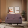 Moderne 2-zitsbank in stof 158cm design Karay 140 
