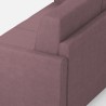 Moderne 2-zitsbank in stof 158cm design Karay 140 