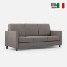 Designbank 3-zits 198cm in modern gestoffeerd textiel Karay 180 