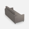 Designbank 3-zits 198cm in modern gestoffeerd textiel Karay 180 