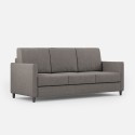 Designbank 3-zits 198cm in modern gestoffeerd textiel Karay 180 
