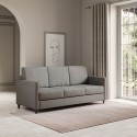 Designbank 3-zits 198cm in modern gestoffeerd textiel Karay 180 Afmetingen