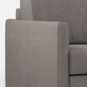 Designbank 3-zits 198cm in modern gestoffeerd textiel Karay 180 