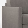 Designbank 3-zits 198cm in modern gestoffeerd textiel Karay 180 