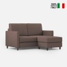 Moderne stoffen 2-zitsbank 158 cm met voetenbank Karay 140P 