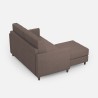 Moderne stoffen 2-zitsbank 158 cm met voetenbank Karay 140P 