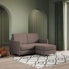 Moderne stoffen 2-zitsbank 158 cm met voetenbank Karay 140P Afmetingen