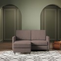 Moderne stoffen 2-zitsbank 158 cm met voetenbank Karay 140P 