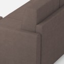 Moderne stoffen 2-zitsbank 158 cm met voetenbank Karay 140P 