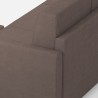 Moderne stoffen 2-zitsbank 158 cm met voetenbank Karay 140P 