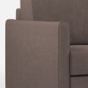 Moderne stoffen 2-zitsbank 158 cm met voetenbank Karay 140P 