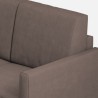 Moderne stoffen 2-zitsbank 158 cm met voetenbank Karay 140P 