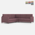 Moderne design hoekbank 5 zitplaatsen in stof 241x241cm Karay 14AG Aanbieding