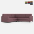 Moderne design hoekbank 5 zitplaatsen in stof 241x241cm Karay 14AG Aanbieding