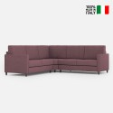 Moderne design hoekbank 5 zitplaatsen in stof 241x241cm Karay 14AG 