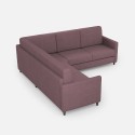 Moderne design hoekbank 5 zitplaatsen in stof 241x241cm Karay 14AG 