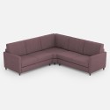 Moderne design hoekbank 5 zitplaatsen in stof 241x241cm Karay 14AG 