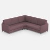 Moderne design hoekbank 5 zitplaatsen in stof 241x241cm Karay 14AG 