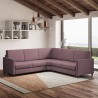 Moderne design hoekbank 5 zitplaatsen in stof 241x241cm Karay 14AG Afmetingen