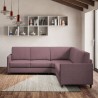 Moderne design hoekbank 5 zitplaatsen in stof 241x241cm Karay 14AG 