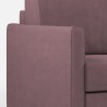 Moderne design hoekbank 5 zitplaatsen in stof 241x241cm Karay 14AG 