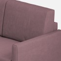 Moderne design hoekbank 5 zitplaatsen in stof 241x241cm Karay 14AG 