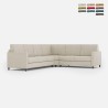 Moderne hoekbank 6-zits 281x221cm in stof Karay 18AG Aanbieding