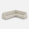 Moderne hoekbank 6-zits 281x221cm in stof Karay 18AG 