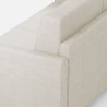 Moderne hoekbank 6-zits 281x221cm in stof Karay 18AG 