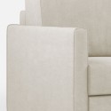 Moderne hoekbank 6-zits 281x221cm in stof Karay 18AG 