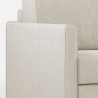 Moderne hoekbank 6-zits 281x221cm in stof Karay 18AG 