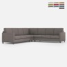 Grote hoekbank in stof 7-zits 281x281 cm Karay 218AG Aanbod