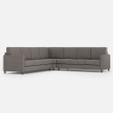 Grote hoekbank in stof 7-zits 281x281 cm Karay 218AG 