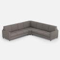Grote hoekbank in stof 7-zits 281x281 cm Karay 218AG 