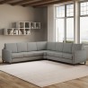Grote hoekbank in stof 7-zits 281x281 cm Karay 218AG Kosten