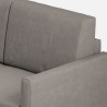 Grote hoekbank in stof 7-zits 281x281 cm Karay 218AG 