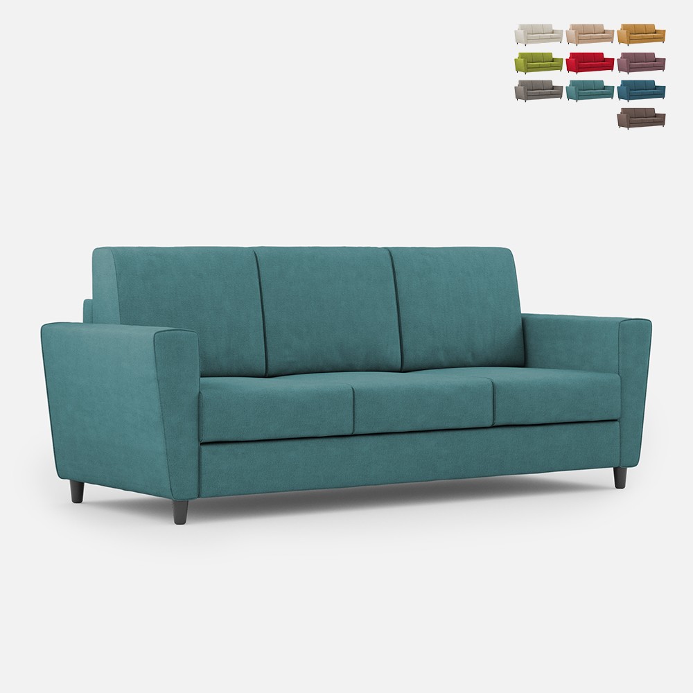 Elegante moderne 3-zits bank in stof 212cm Yasel 180